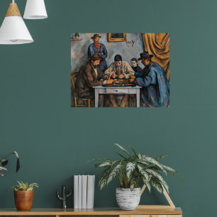 The Card Players Paul Cezanne Poster