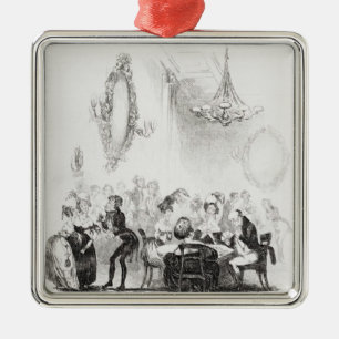 The card room at Bath Metal Tree Decoration