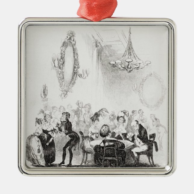 The card room at Bath Metal Tree Decoration (Front)