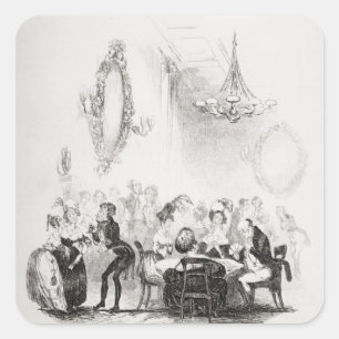 The card room at Bath Square Sticker