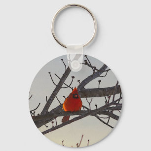 The Cardinal In The Morning Key Ring