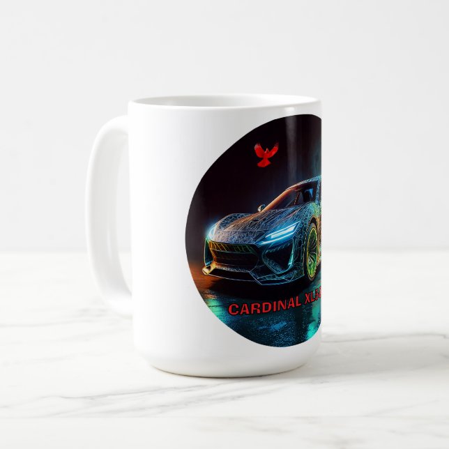 The Cardinal XL5000 Elite Sports Car Coffee Mug (Front Left)