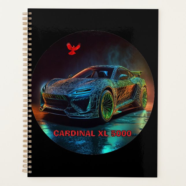 The Cardinal XL5000 Elite Sports Car Planner (Front)