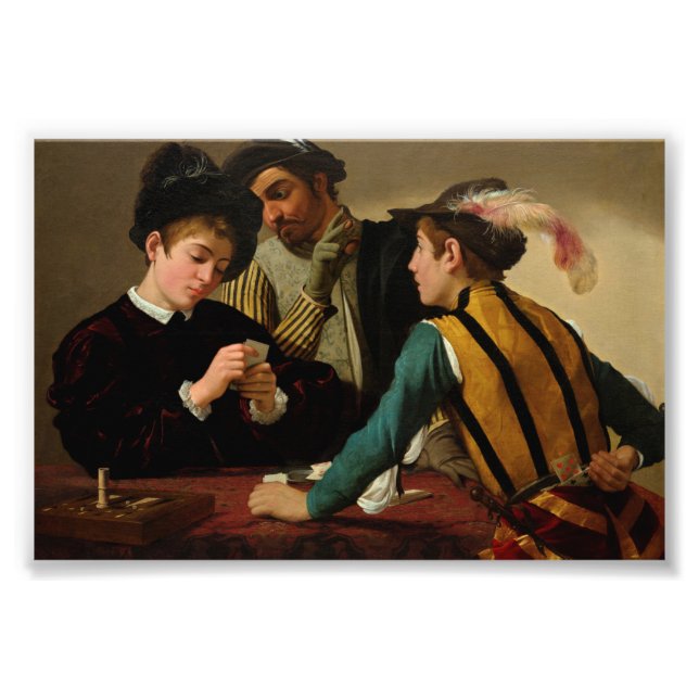 The Cardsharps by Caravaggio Photo Print (Front)