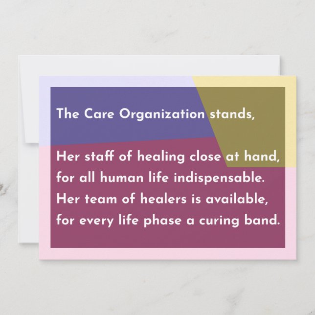 The Care Organisation stands Thank You Card (Front)