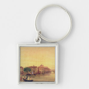The Careenage, Bridgetown, Barbados, c.1848 Key Ring