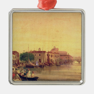 The Careenage, Bridgetown, Barbados, c.1848 Metal Tree Decoration