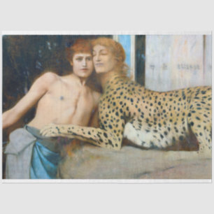 The Caresses, Fernand Khnopff Tissue Paper