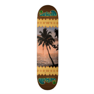 The Caribbean Palm Scene Skateboard