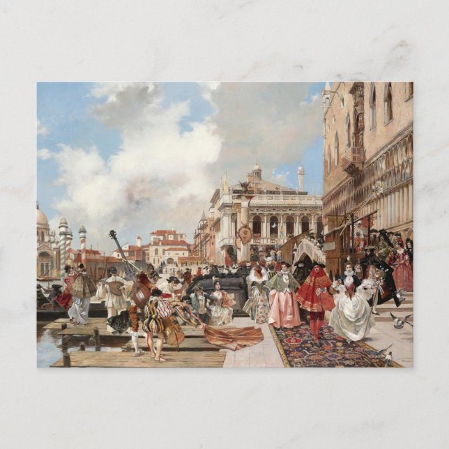  The Carnival, Venice  Postcard (Front)