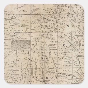 The Carolinas and Georgia Square Sticker