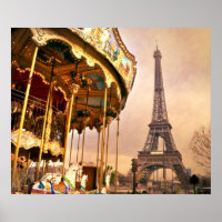 The Carousel and The Eiffel Tower