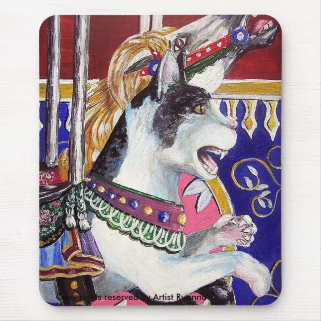 The Carousel Cat Mouse Mat (Front)