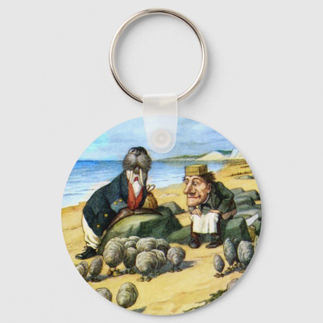 The Carpenter and the Walrus Consider Oysters Key Ring (Front)