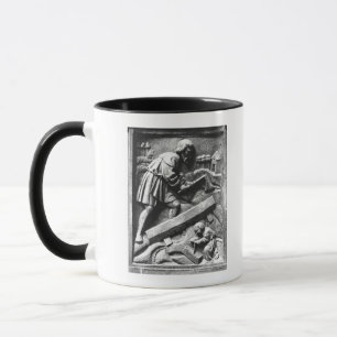 The Carpenter, detail from an altarpiece Mug