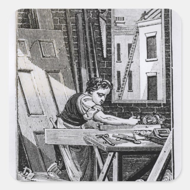 The Carpenter Square Sticker (Front)