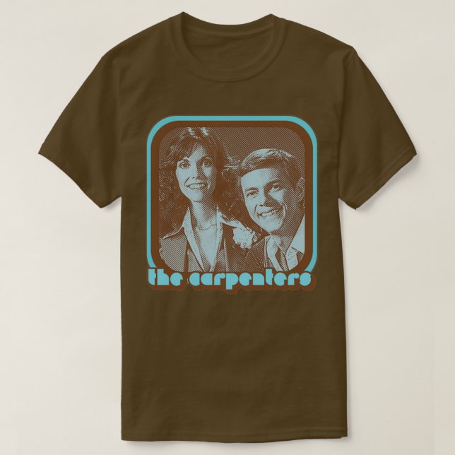 The Carpenters Retro 70s Style Fan Design  T-Shirt (Design Front)