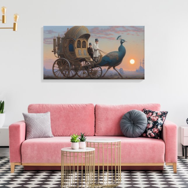 The carriage beyond the pale canvas print (Insitu(LivingRoom))