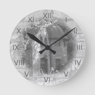 "The Carriage House Round Clock