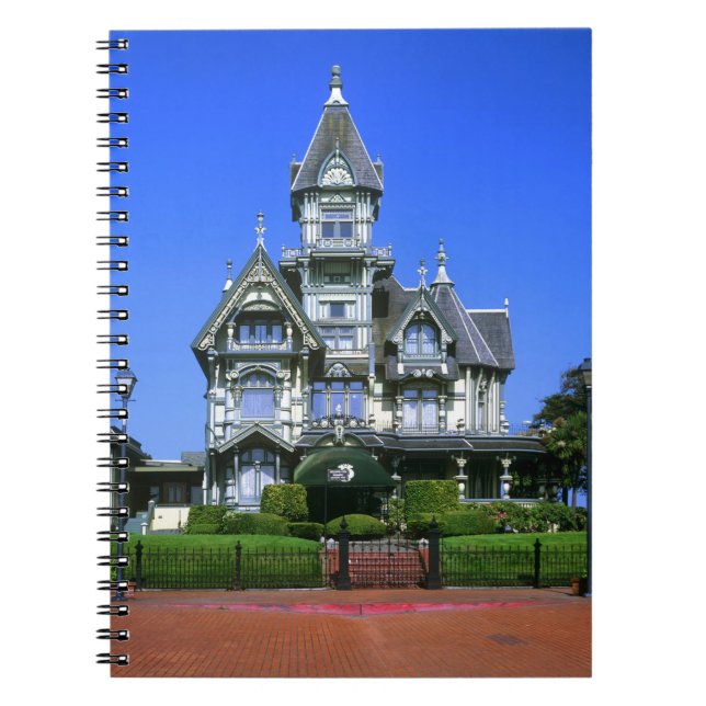 The Carson Mansion in Eureka, California Notebook (Front)