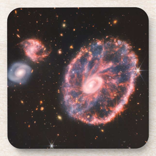 The Cartwheel Galaxy And Its Companion Galaxies. Coaster (Front)