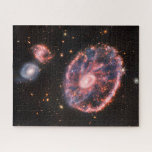 The Cartwheel Galaxy And Its Companion Galaxies. Jigsaw Puzzle