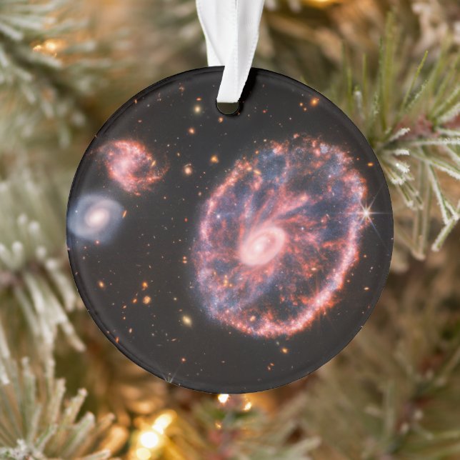 The Cartwheel Galaxy And Its Companion Galaxies. Ornament (Tree)