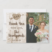 The Carved Heart Tree Wedding Collection Thank You