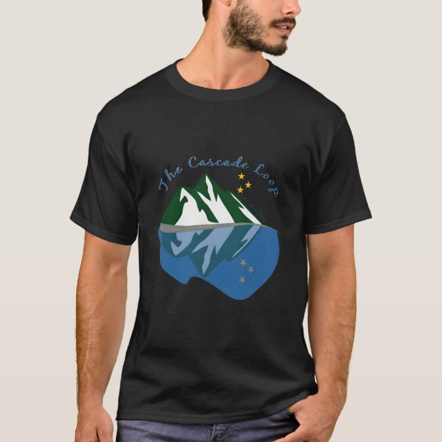 The Cascade Loop - Washington Road Trip Souvenir T-Shirt (Front)