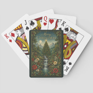 The Cascade of Christmas Magic Playing Cards