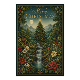 The Cascade of Christmas Magic Poster