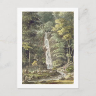 The Cascade Waterfall at Hestercombe Gardens (w/c Postcard