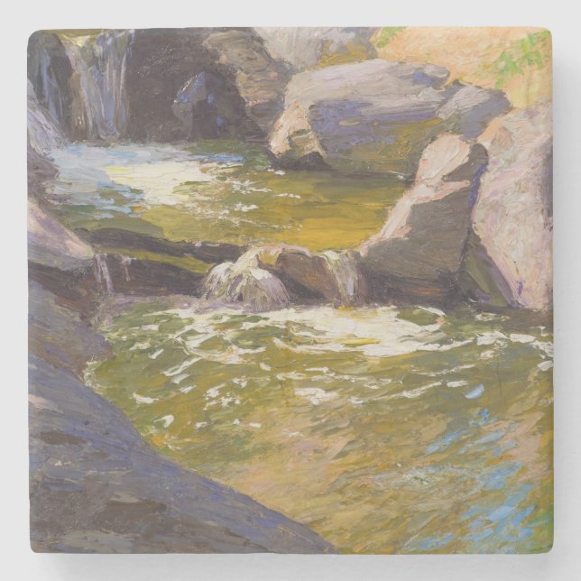 The Cascading Waterfall Stone Coaster (Front)