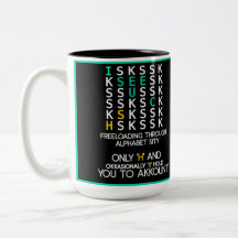 The Case Against C: Funny Alphabet Mug
