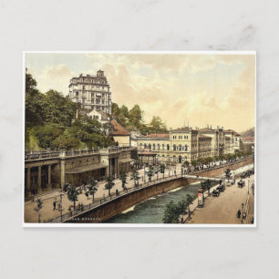 The casino, Carlsbad, Bohemia, Austro-Hungary rare Postcard