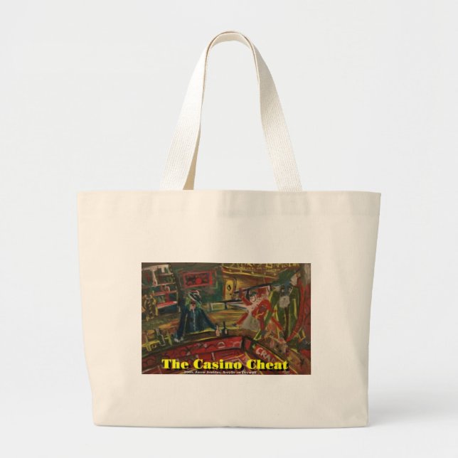 the casino cheat large tote bag (Front)