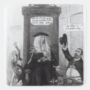 The Casting Vote, or the Independant Speaker Square Sticker