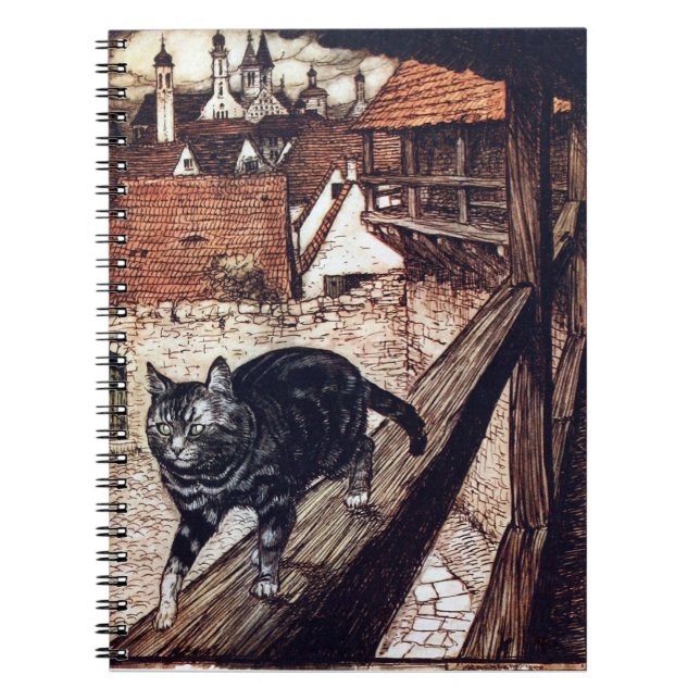 The Castle Cat by Rackham Notebook (Front)