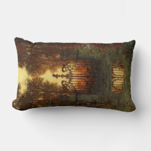 The Castle Gate (by Ferdinand Knab) Lumbar Cushion