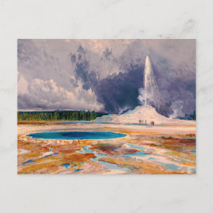 The Castle Geyser, Yellowstone National Park 1874 Postcard