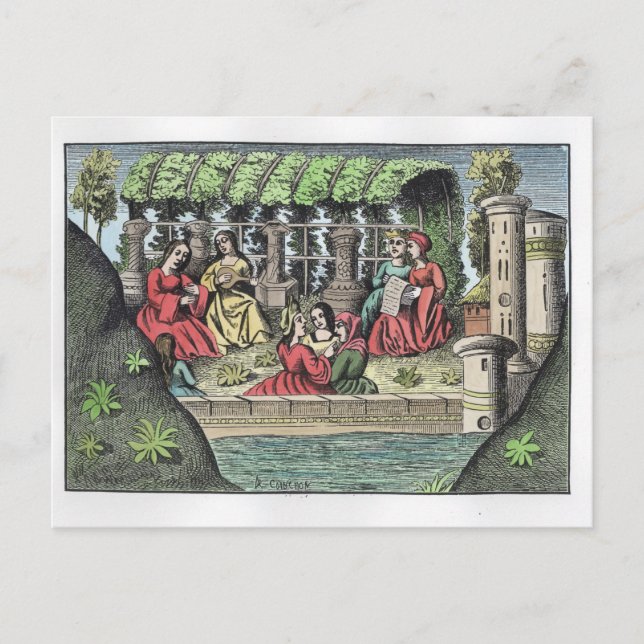 The Castle of Alamond and its Enchantments, from ' Postcard (Front)