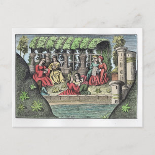 The Castle of Alamond and its Enchantments, from ' Postcard