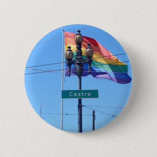 The Castro San Francisco Street Sign Button