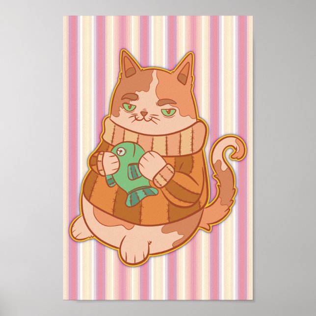 The Cat and Fish Poster (Front)