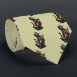 The Cat and the Fiddle Tie<br><div class="desc">Inspired by the classic nursery rhyme: Hey diddle diddle, The Cat and the fiddle, The Cow jumped over the moon, The little Dog laughed to see such fun, And the Dish ran away with the Spoon. This pencil sketch has been digitally coloured to give it a beautiful vintage look. Making...</div>