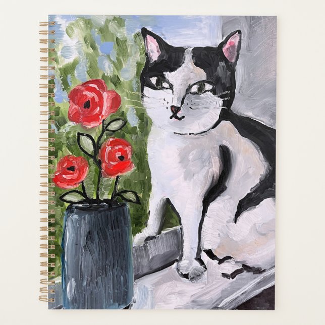 The cat and the poppies planner (Front)
