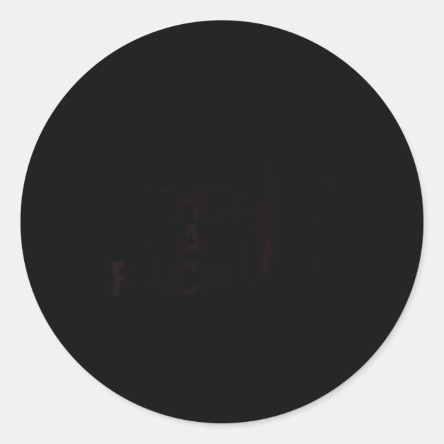 The Cat Face Funny Design Women Men Girl Boy Cute  Classic Round Sticker (Front)