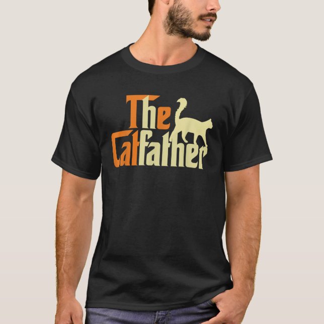 The Cat Father Daddy Kitten Pet Owner T-Shirt (Front)