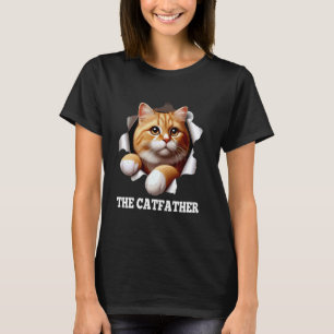 The Cat-Father Fathers Day Kitten Lover Dad Feline T-Shirt
