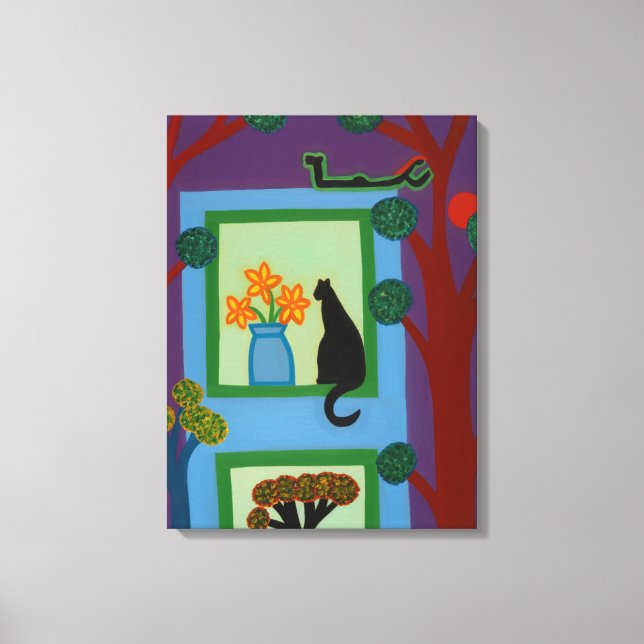 The Cat From Askew Crescent 2008 Canvas Print (Front)